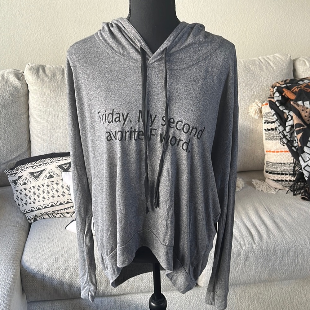 Foreign Exchange | Oversized Graphic Hooded Shirt